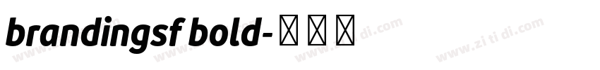 brandingsf bold字体转换